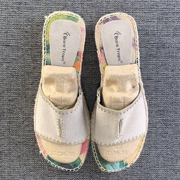 Baretraps Kicker Floral Slide Sandals - Womens 10M - print canvas leather - Picture 5 of 12